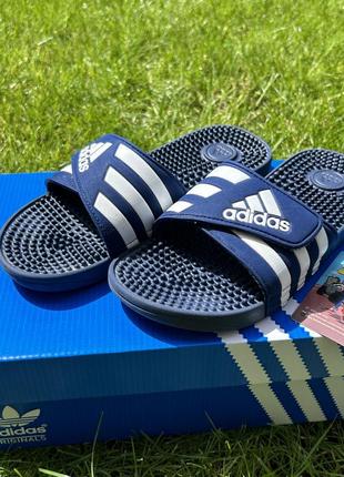Жіночі шльопанці сланці adidas adissage duramo slide aqua сині топочки