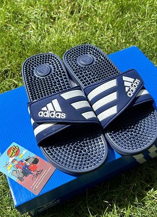 Жіночі шльопанці сланці adidas adissage duramo slide aqua сині топочки