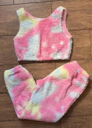 Плюшевий костюм для дівчинки2 фото