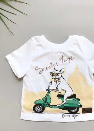 Футболка дитяча з коротким рукавом для хлопчика тм бембі фб652