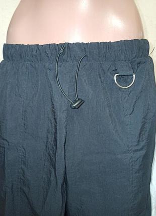 Фирменные свободные тонесенькой легкой плащевки брюки карго и легкая свободная оверсайз рубашка m-l6 фото