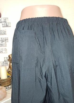 Фирменные свободные тонесенькой легкой плащевки брюки карго и легкая свободная оверсайз рубашка m-l7 фото