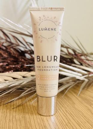 Оригінал lumene blur foundation вдосконалювальний тональний крем spf15 2 soft honey