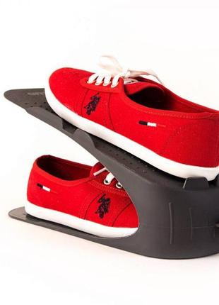 Обувной органайзер пластиковый, подставка под пару обуви  29x11x14,5 50818