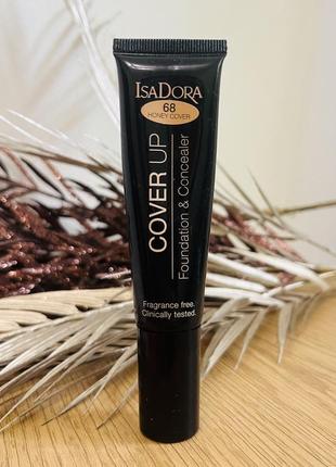 Оригінал isadora cover up foundation & concealer тональна основа-консилер 68 honey cover