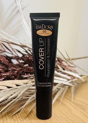 Оригінал isadora cover up foundation & concealer тональна основа-консилер 68 honey cover