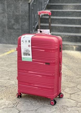 3 шт комплект полипропилен horoso  чемодан дорожный  на колесах 4 колеса 360*5 фото