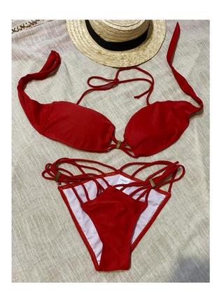Top melon collection крутий червоний роздільний купальник