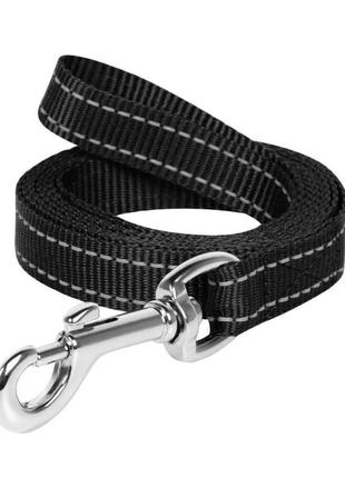 Повідець капроновий довжина 3,7 м ширина 25 мм (чорний)