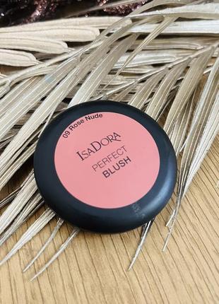 Оригинальный isadora perfect blush румяна с зеркалом 09 rose nude оригинал румяна