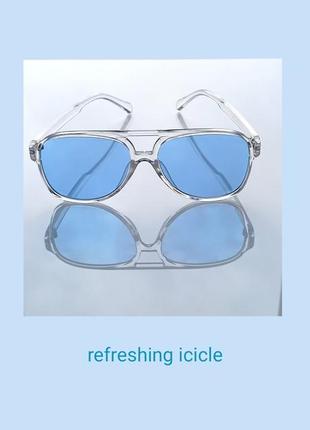 Освежающая сосулька
refreshing icicle
🔎 #о_очки #окуляри

о_окуляри унісекс сонцезахисні blue_sky з уф-захистом у прозорій оправі.