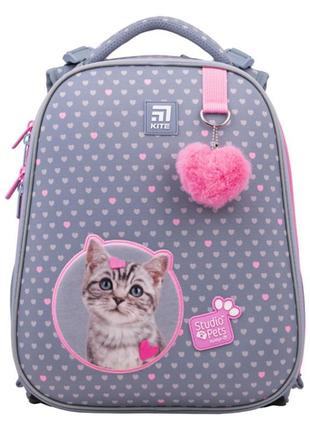 Рюкзак kite education studio pets сірий (sp22-531m)