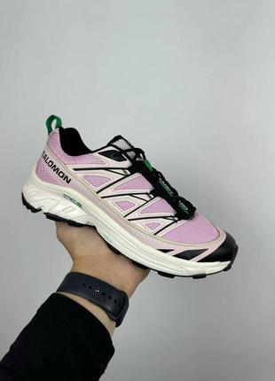 Женские кроссовки саломон розовые salomon xt-6