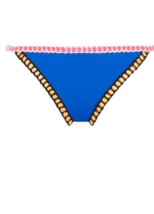 Низ плавки от купальника бикини с контрастной вязанной окантовкой