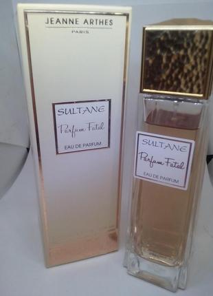 Парфюмированная вода sultane parfum fatal jeanne arthes почти полные 100 мл