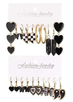 Набор стильных сережек