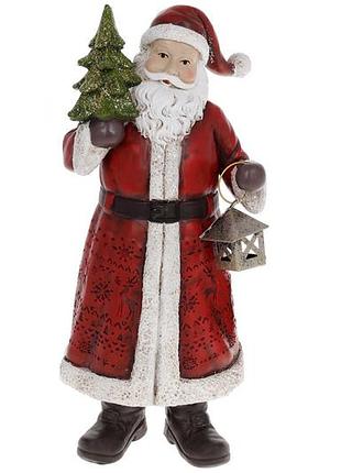 Декоративна статуетка санта клаус, 25см, колір - червоний - 2 шт упаковка товар від виробника