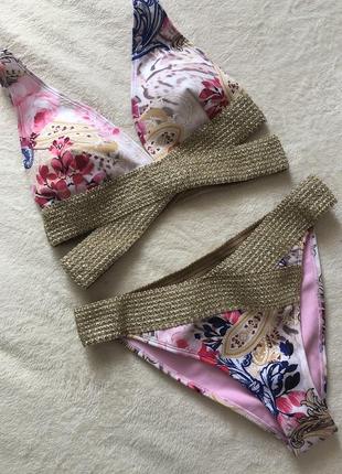 Раздельный купальник на широкой резинке