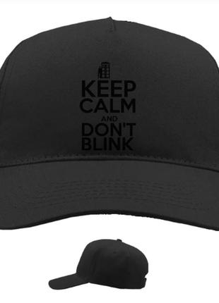 Кепка с принтом keep calm and don't blink