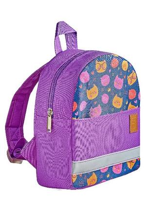 ​дитячий рюкзак zo-zoo коти фіолетовий (1100631-1)2 фото