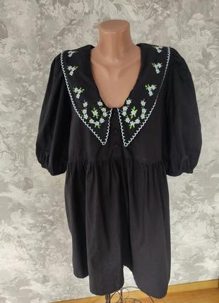 Сукня з вишитим комірцем 14 р