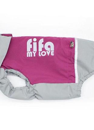 Жилет аркадія сірий і фуксія плащівка на байковій підкладці (дівчинка) — xl1 стаф