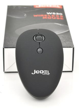 Мышь беспроводная jedel w530, 1000dpi, black, 2.4ghz, box