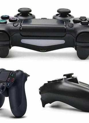 Бездротовий bluetooth джойстик ps4 double-motor vibration 4 wireless controller для sony ps4 ds-2312, чорний
