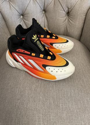 Кросівки adidas ozelia orange, без шнурків