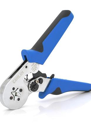 Крімпер cinlinele hcs8 10s для обтиску кабельного накінечника, blue + набір кабельних наконечників