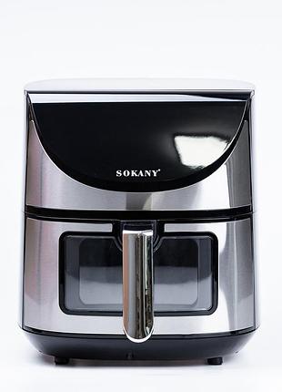 Аерофритниця 7 л аерогриль sokany повітряний фритюр 1800w мультипіч без олії аеропіч настільна