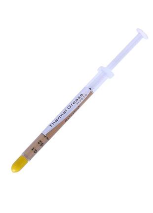 Паста термопровідна hy-610 3g, шприц, gold,> 3,05w / m-k, <0.073 ° c-in² / w, -30 ° ≈280 °, в'язкість -1k cps,