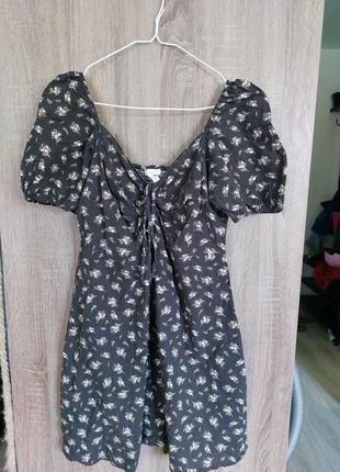 Платье летнее h&m лен и коттон
