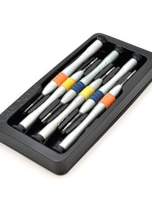 Набір викруток bakku bk-3335 (т2, т3, т4, т5, т6, хрест 2,0), blister-box
