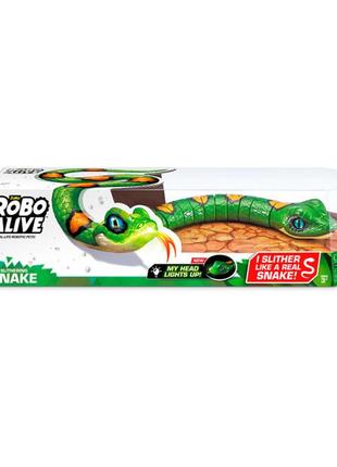 Інтерактивна іграшка robo alive змія зелена (7150-1)2 фото