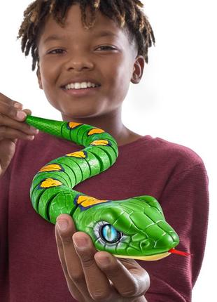 Інтерактивна іграшка robo alive змія зелена (7150-1)4 фото