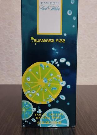 Cool water summer fizz davidoff, 125 ml, туалетна вода