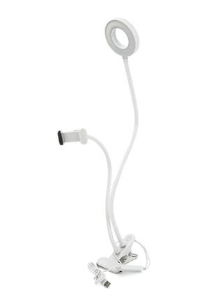 Настільна підставка для yt35300+led кільце, white, box