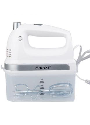 Міксер ручний sokany sk-6631 hand mixer blender 400w міксер