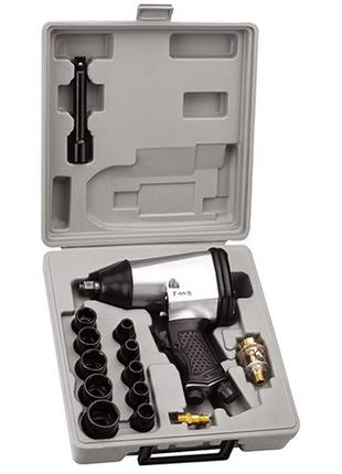 Пневмогайковерт с набором пневмоинструмента 1/2" 17ед. airkraft at-5004sg