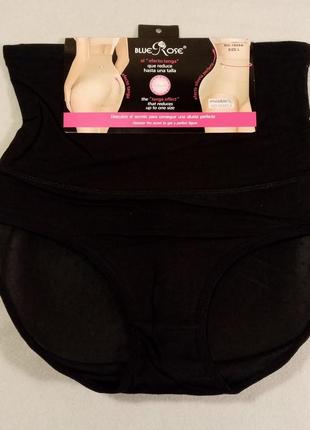 Коррегуючі трусики бавовна з силіконовою стрічкою push-up blue rose
