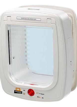Дверка для кошек и собак с системой для микрочипов ferplast swing microchip large (ферпласт свинг микрочип)