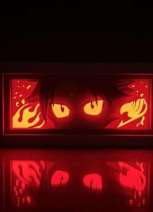 Багатошаровий нічник лампа аніме нацу драгніл світильник fairy tail хвіст феї фейрі...