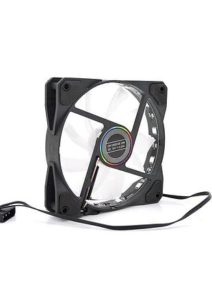 Кулер корпусний 12025 dc sleeve fan 4pin - 120*120*25мм, 12v, 1100об/хв, 12led, rgb