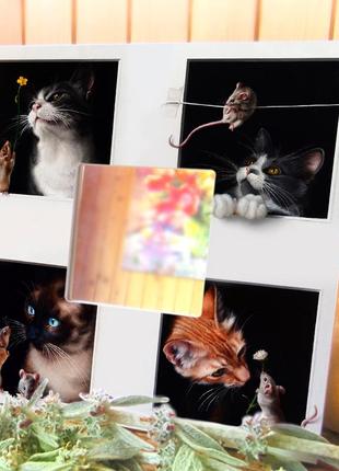 Зеркало декоративное с необычным дизайном "кошки мышки"для любителей домашних...