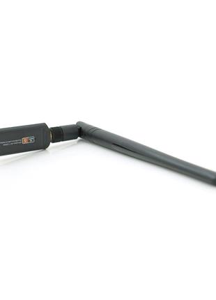 Бездротовий мережевий адаптер wi-fi-usb3.0 merlion lv-uac13, rtl8812bu, з антеною 20см, 802.11bgn, 1200mb, 2.4