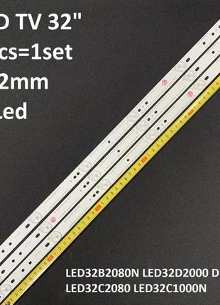Led підсвітка 32" lb-c320x14-e12-h-g1-se3  32lem-3081/t2c  tcl  gtv32t2  led-32c2000b 1 планка