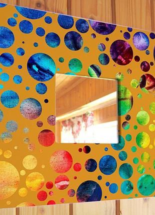 Декоративное зеркало "абстракция" настенное настольное украшение в подарок, стильный декор в спальню