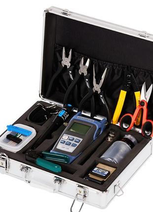 Набір інструментів і тестерів для роботи з оптичним кабелем fc-6s 15  в 1 metall case
