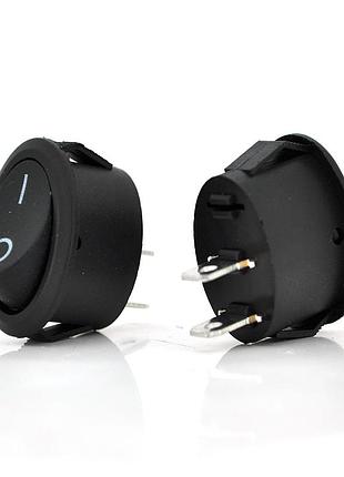 Перемикач on-off kcd1-301, 250vac/10a, 2 контакти, black, q200